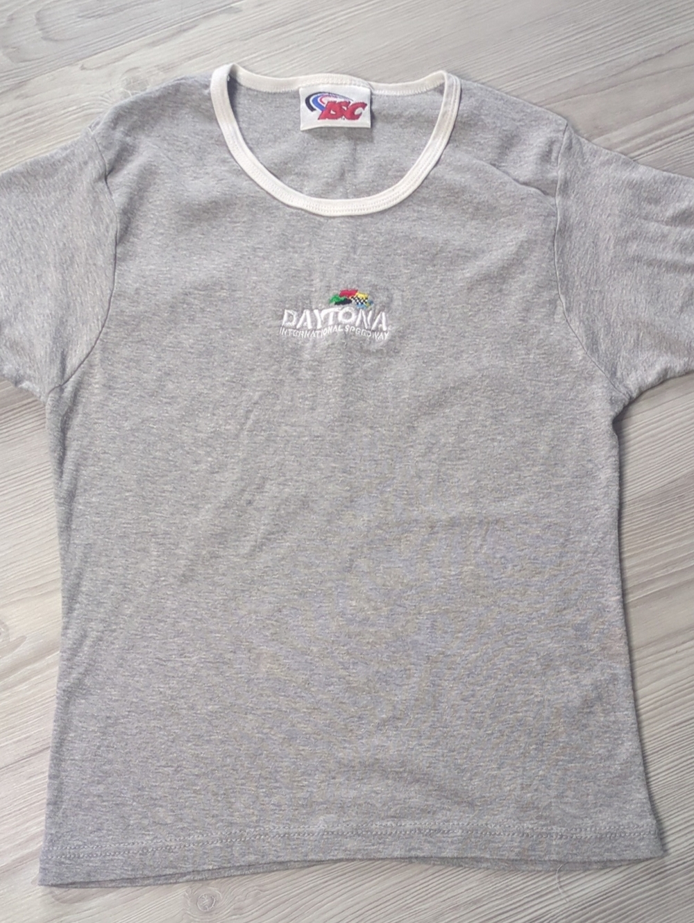 Vintage Daytona International Speedway Embroidered Ringer T-Shirt USA XL